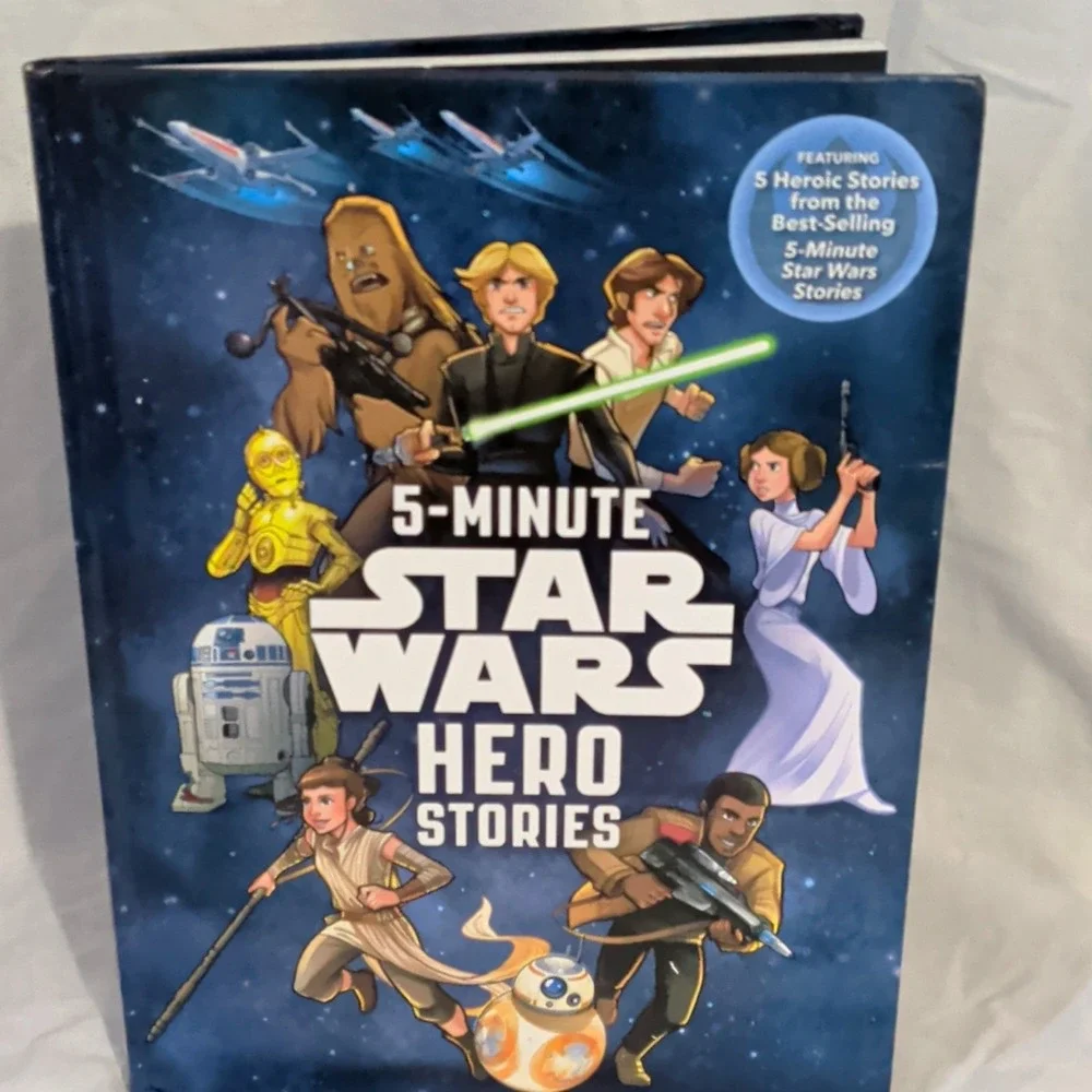 5-Minute Star Wars Hero Stories Hardcover Book, English (2017)